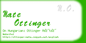 mate ottinger business card